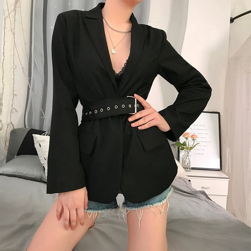 Long Blazer with Belt