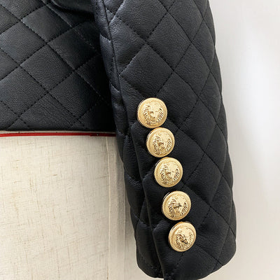 Blazer en cuir fin