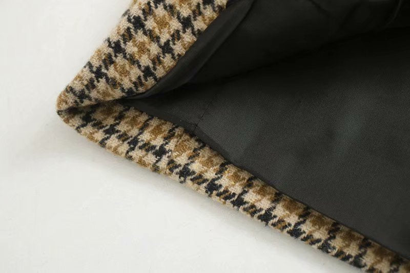 Grid Print Jacket