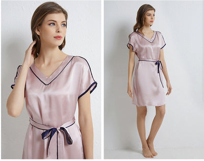 Chemise de nuit en soie