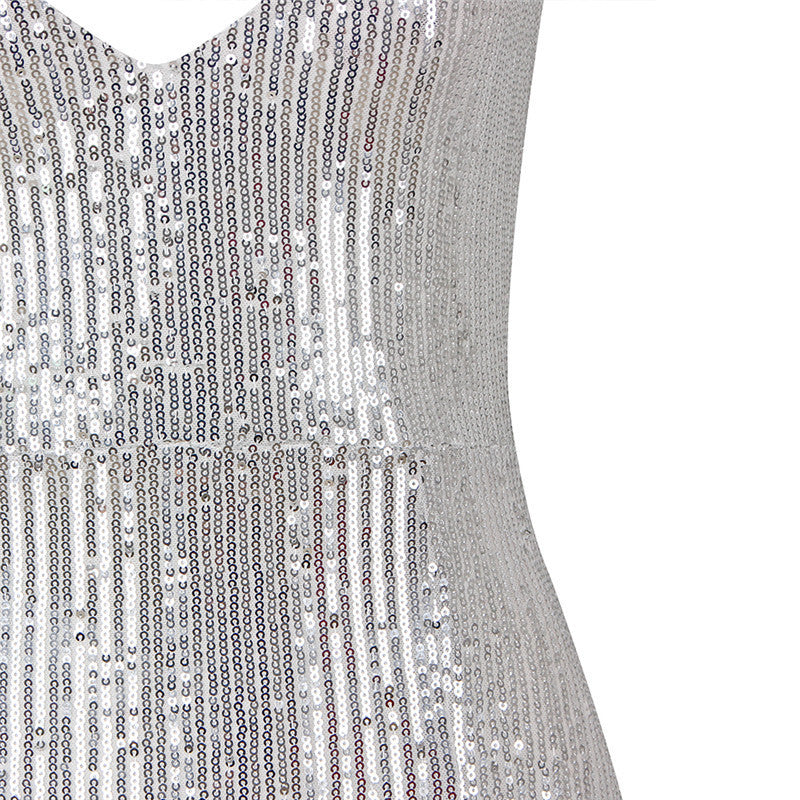 Sequin Strap Dress