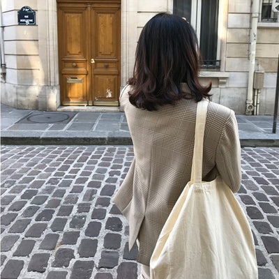 Blazer à carreaux rétro