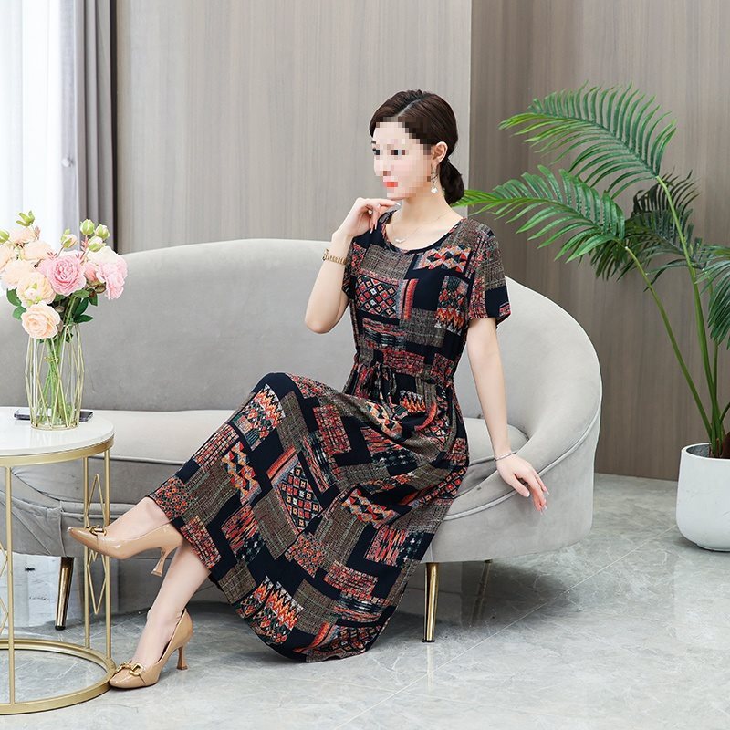 Robe portefeuille fleurie