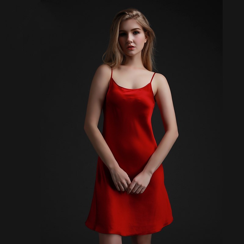 Chemise de nuit en soie