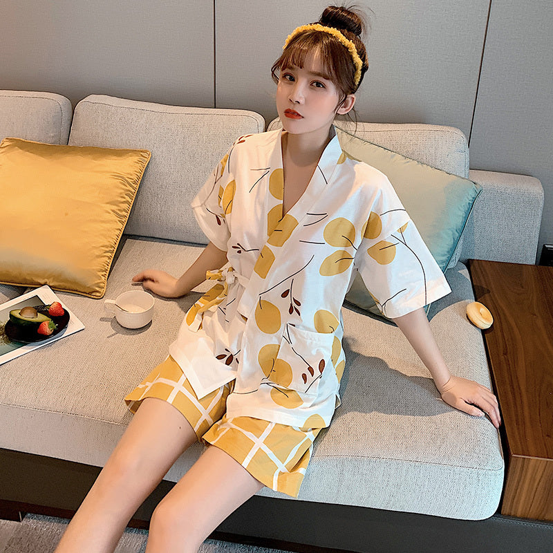 Pyjama kimono en coton léger