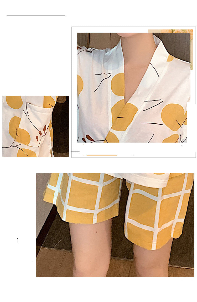 Pyjama kimono en coton léger