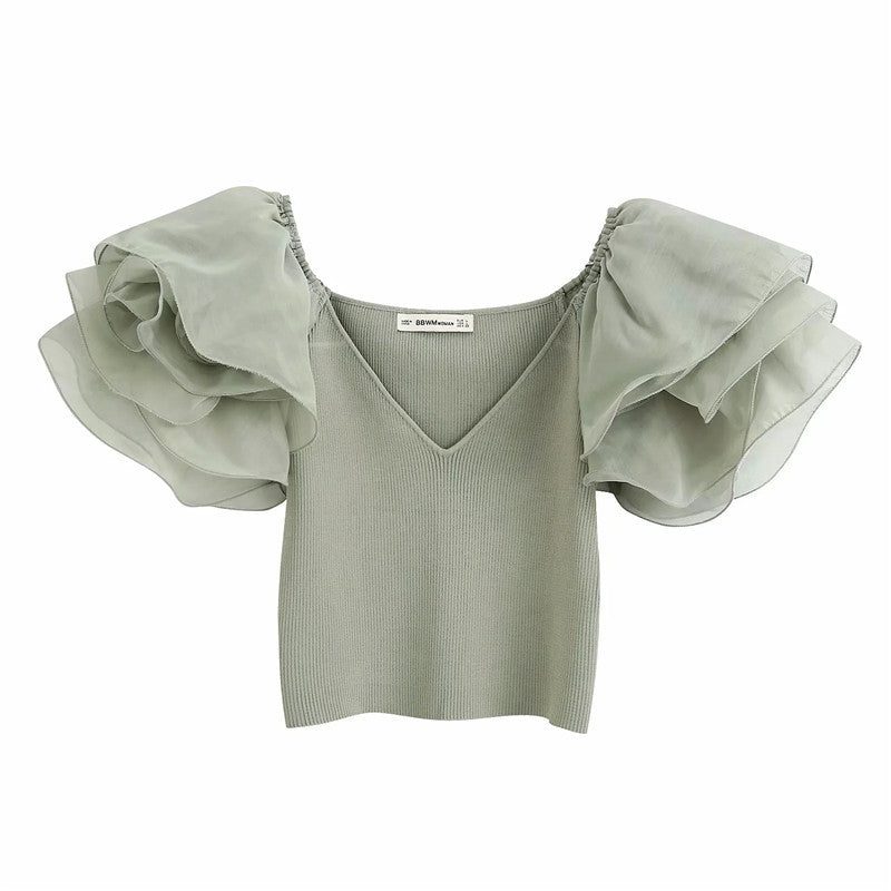 Organza Crop Top