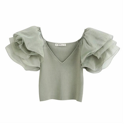 Organza Crop Top