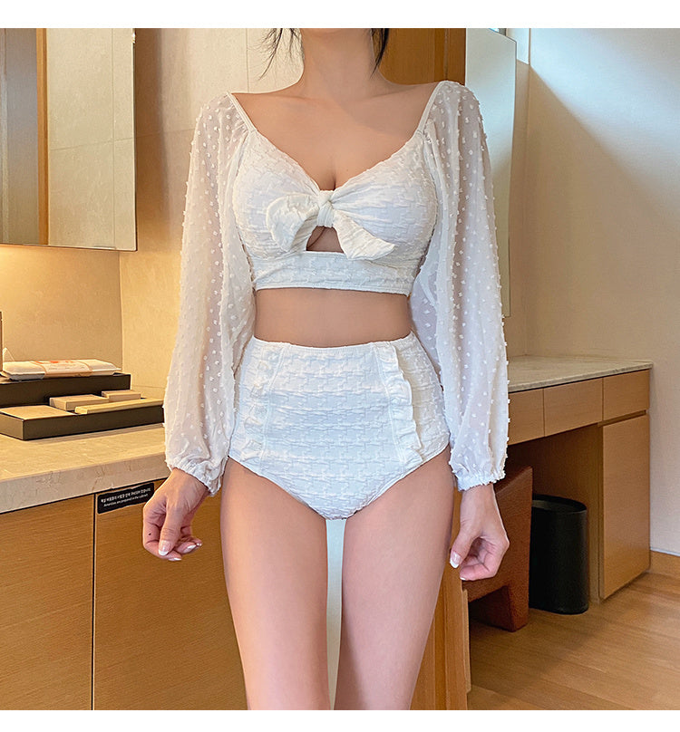 Women's Lace Long Sleeve Bikini Sets - Shé Hauté