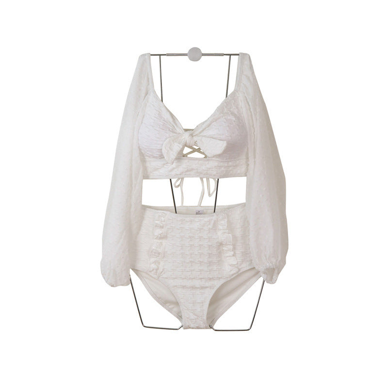 Women's Lace Long Sleeve Bikini Sets - Shé Hauté