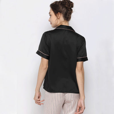 Ensemble pyjama court en soie Sim