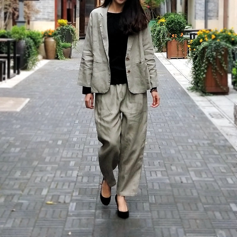 Linen Casual Suit