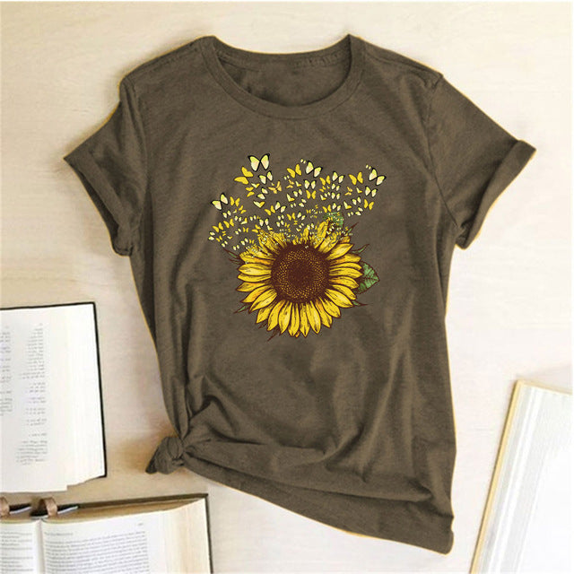 Giraffe Print Tee