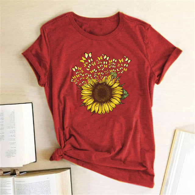 Giraffe Print Tee