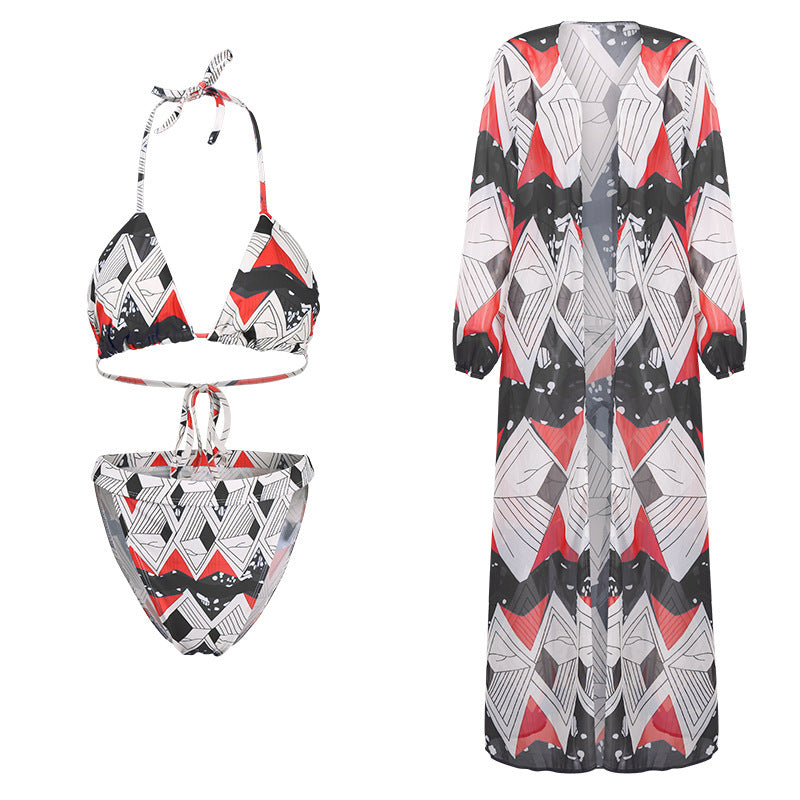 Blouse split swimsuit bikini - Shé Hauté