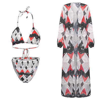 Blouse split swimsuit bikini - Shé Hauté