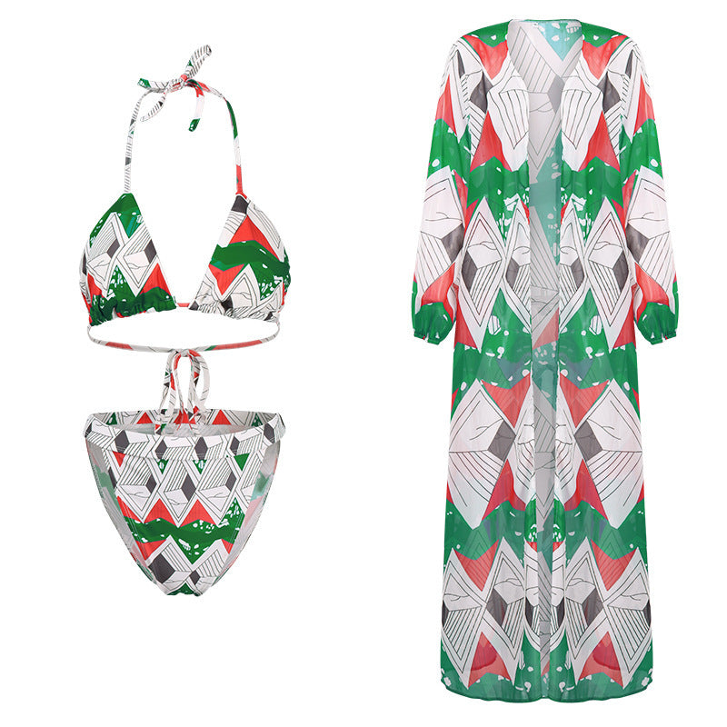 Blouse split swimsuit bikini - Shé Hauté