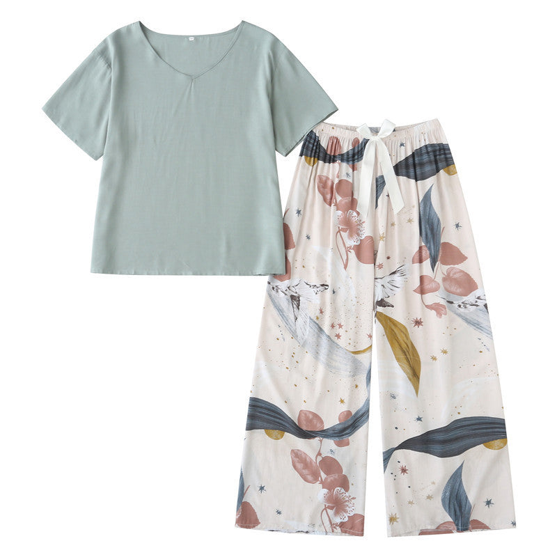 Ensemble d'été à col en V