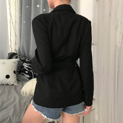 Long Blazer with Belt