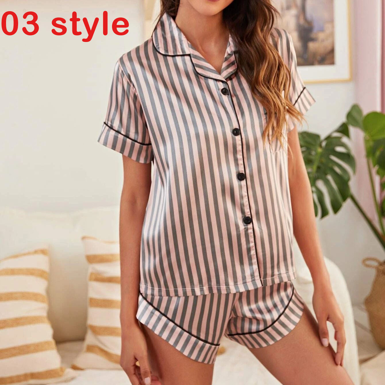 Satin Print PJ Set