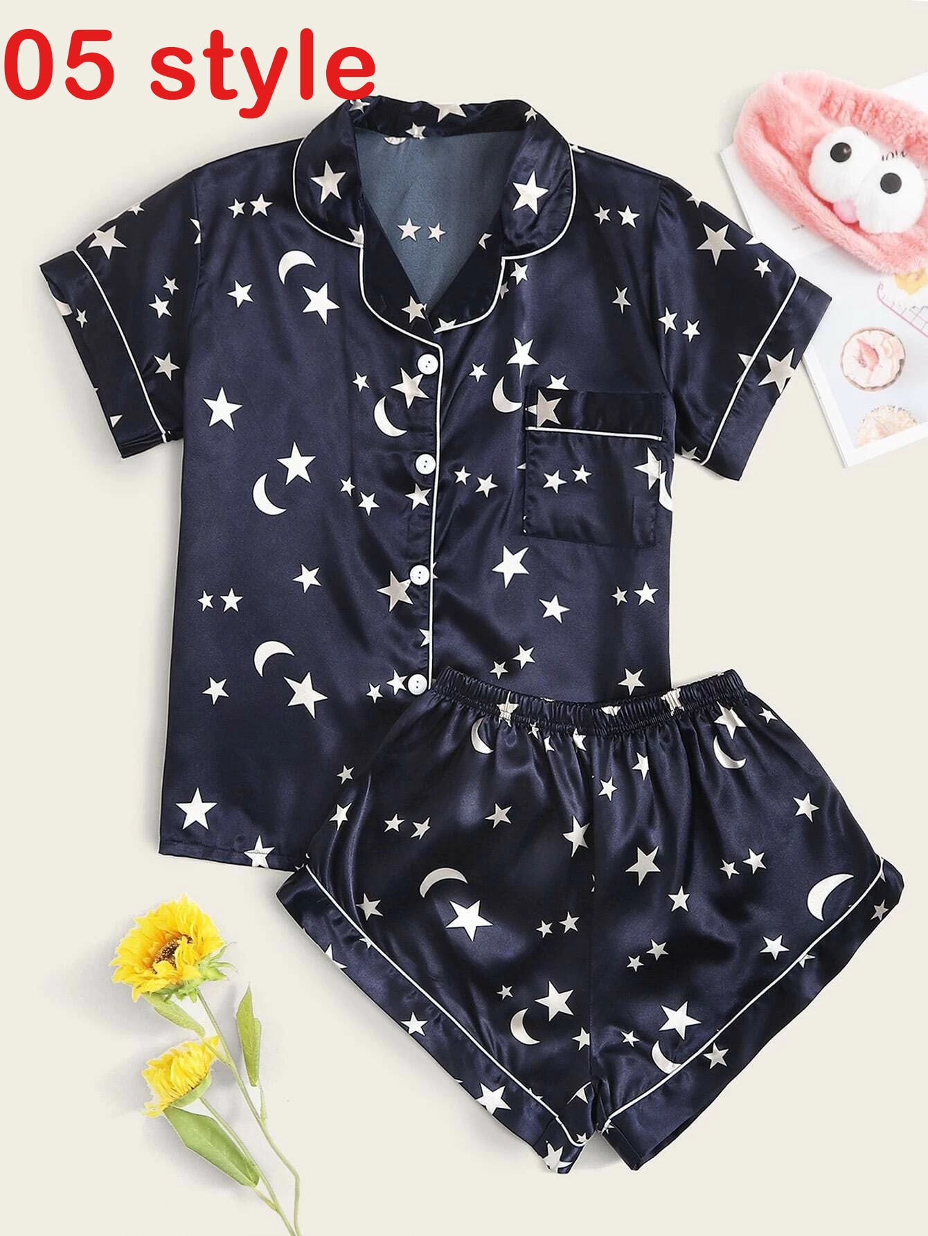 Satin Print PJ Set