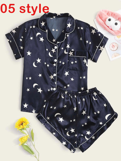 Satin Print PJ Set