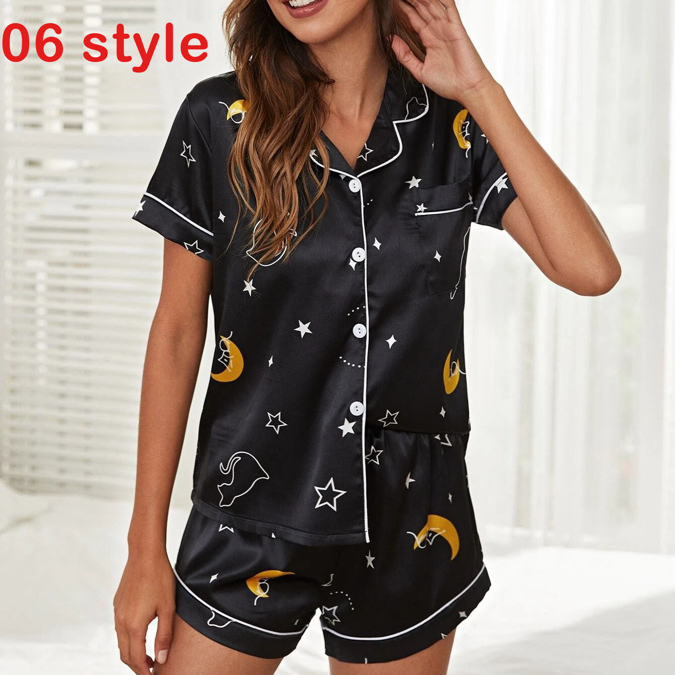 Satin Print PJ Set