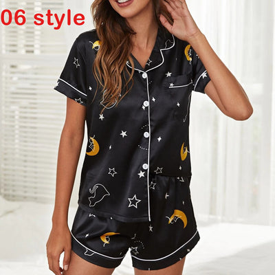 Satin Print PJ Set
