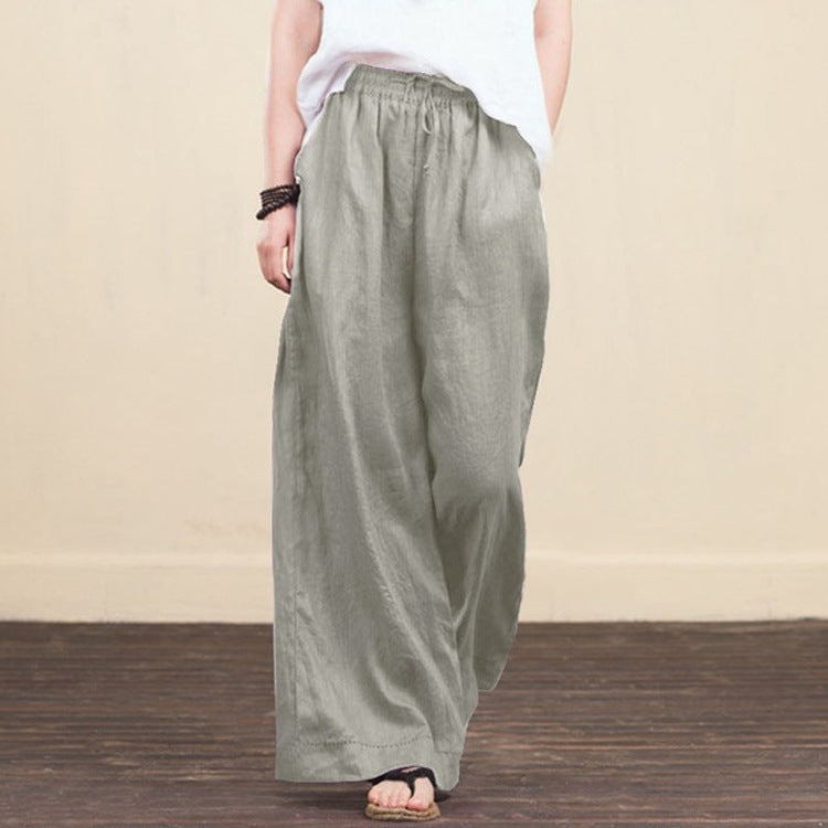 Pantalon à jambes larges