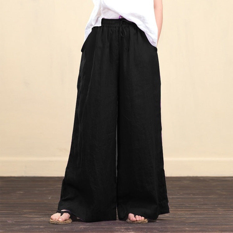 Pantalon à jambes larges