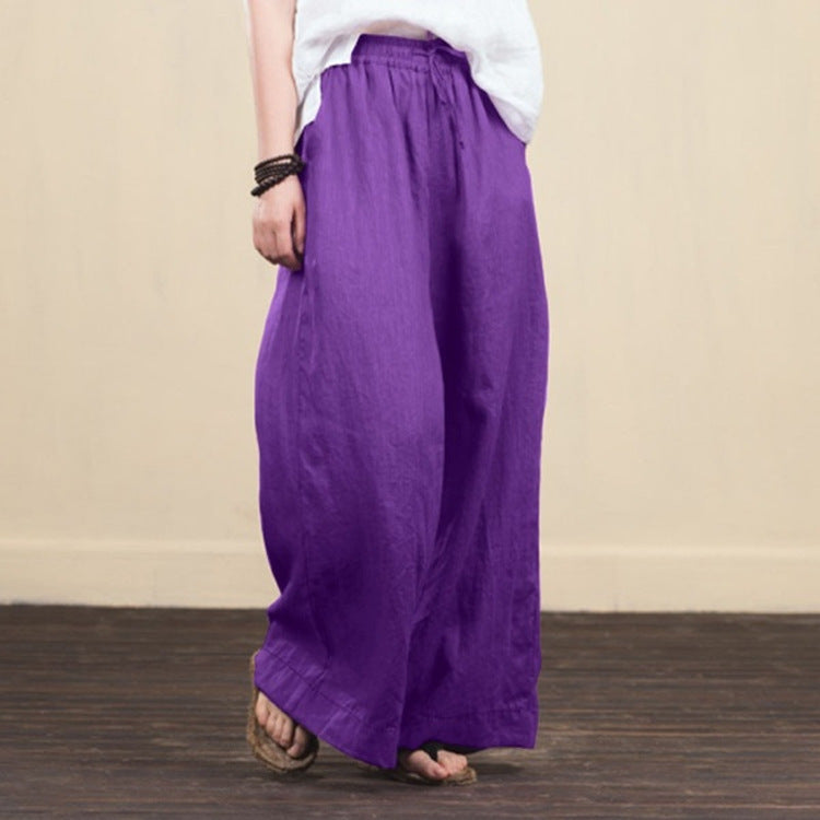 Pantalon à jambes larges