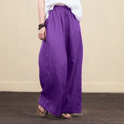 Pantalon à jambes larges
