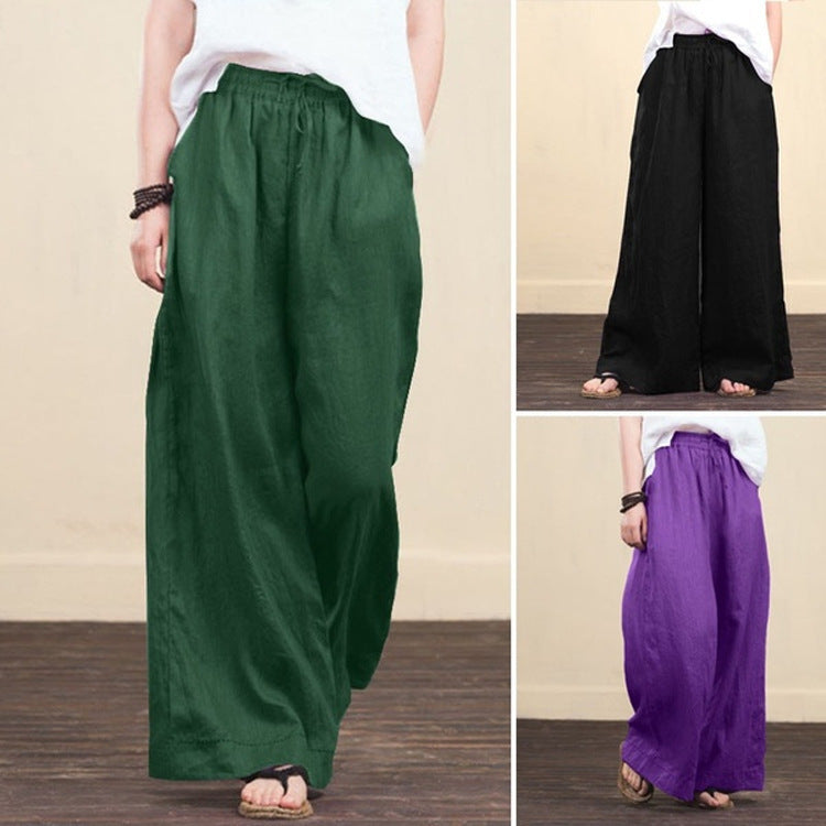 Pantalon à jambes larges