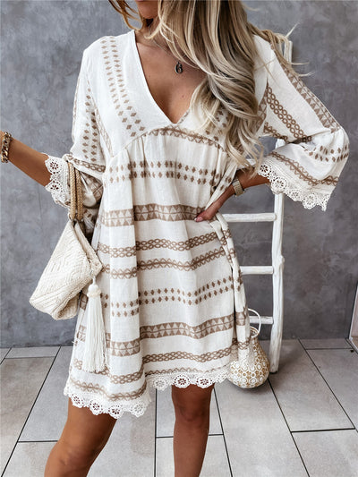 Robe à imprimé géométrique