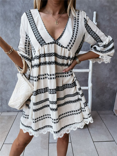 Robe à imprimé géométrique