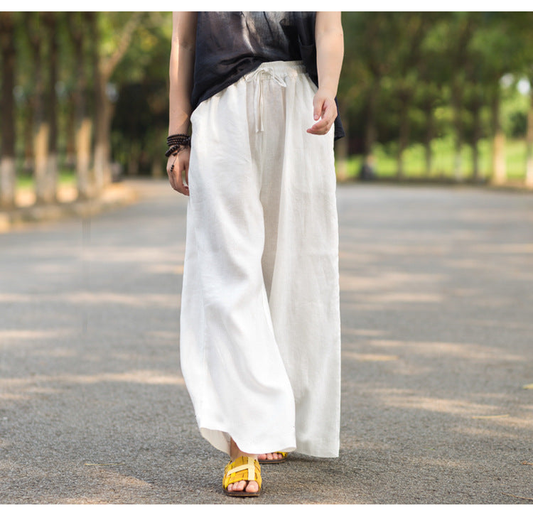 Pantalon à jambes larges