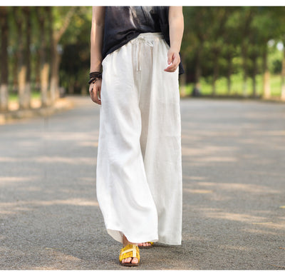 Pantalon à jambes larges