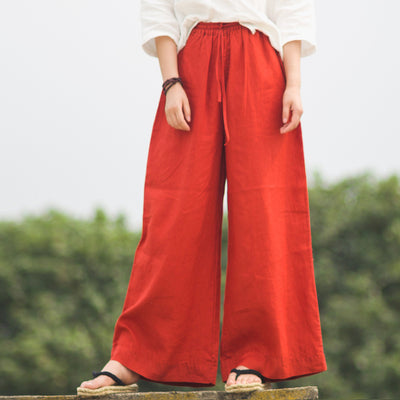 Pantalon à jambes larges