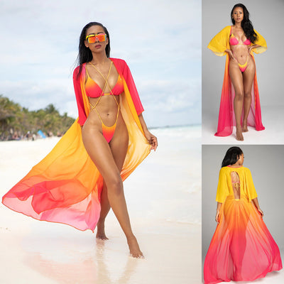Women's Gradient Tie Bikini Set - Shé Hauté