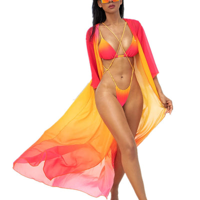 Women's Gradient Tie Bikini Set - Shé Hauté