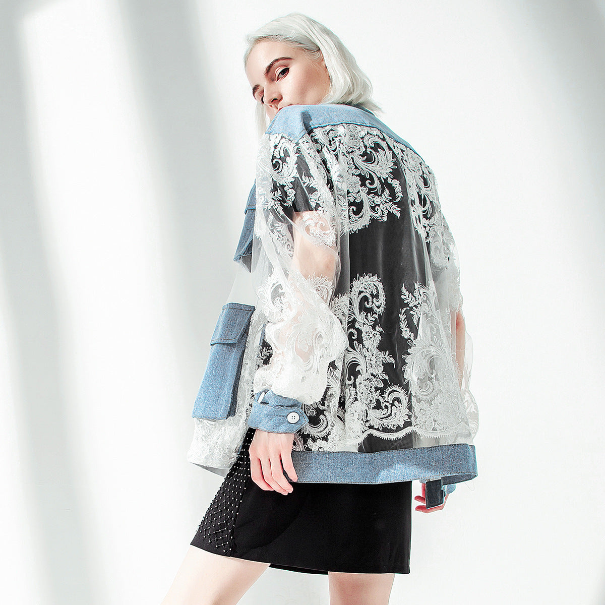 Blazer en jean ample