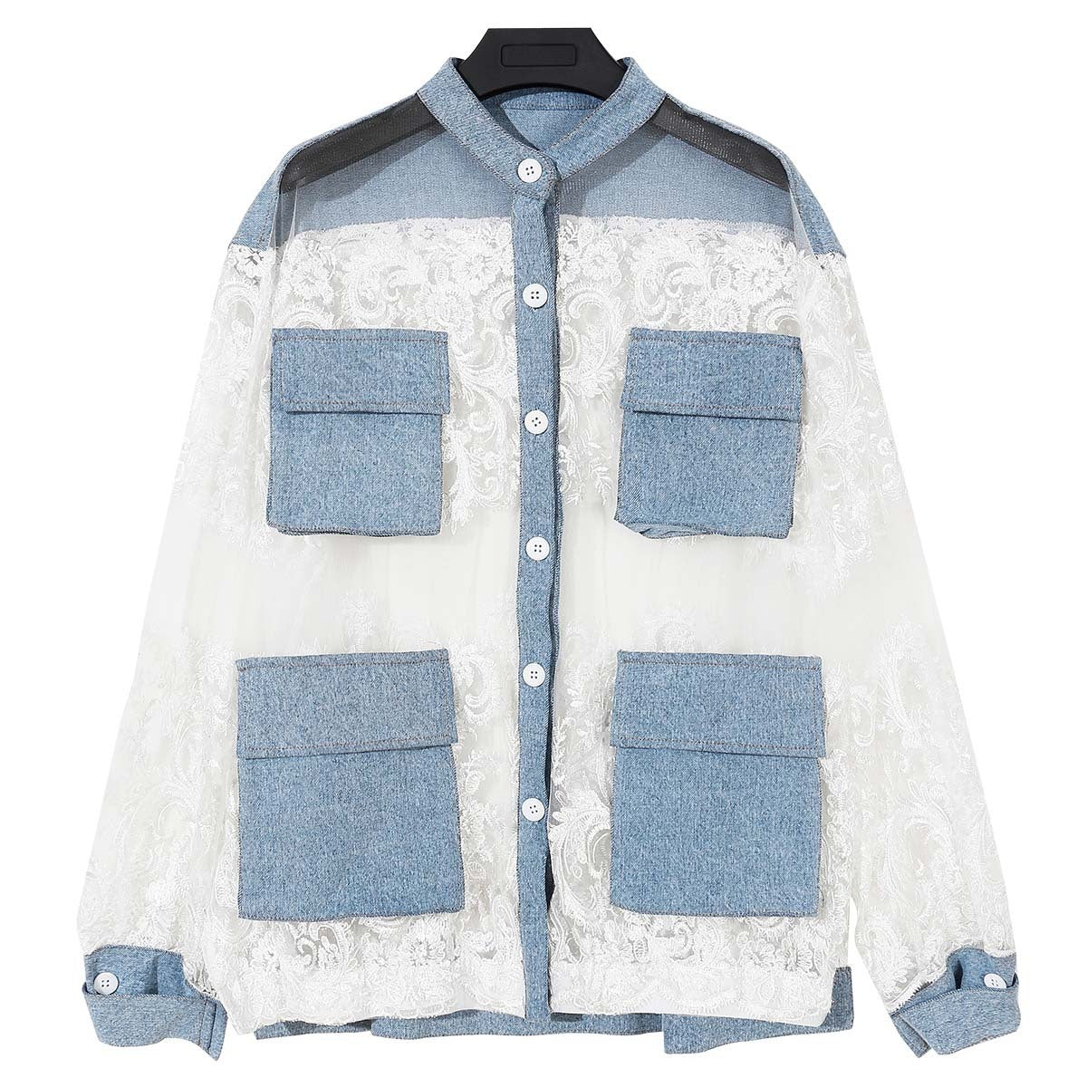 Blazer en jean ample
