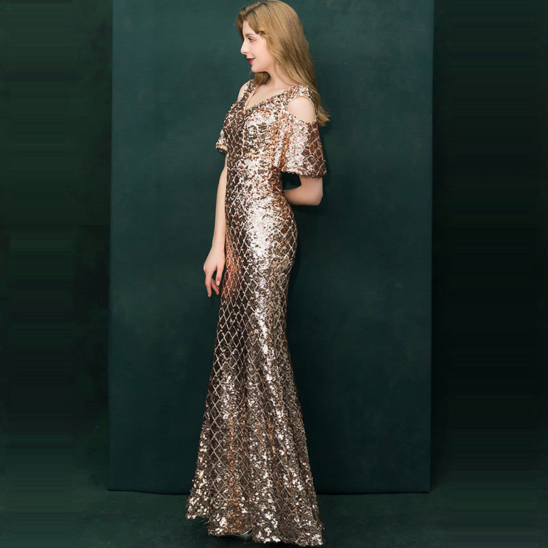 Robe de soirée à paillettes