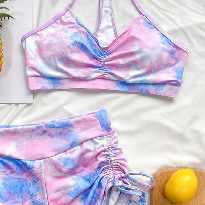 Women's Tie-Dye Brazilian Bikini Set - Shé Hauté