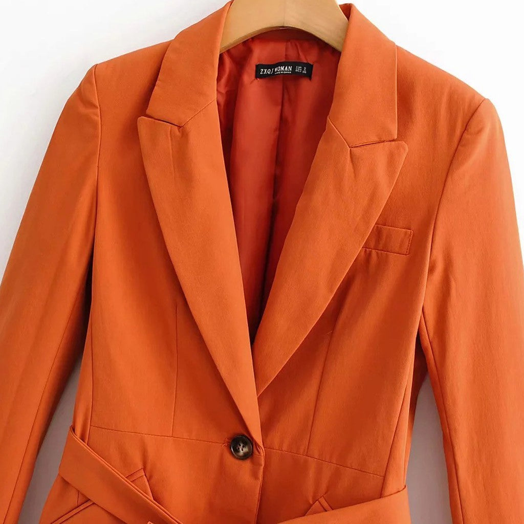 Blazer à manches ceinturées