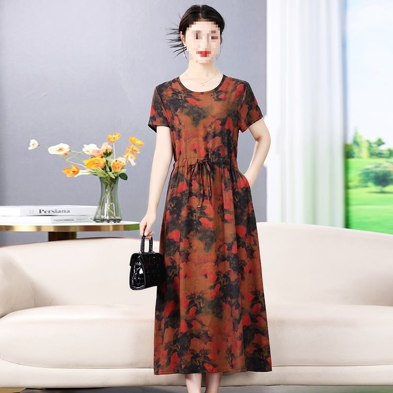 Robe portefeuille fleurie