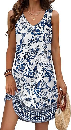 Robe fleurie coupe ample