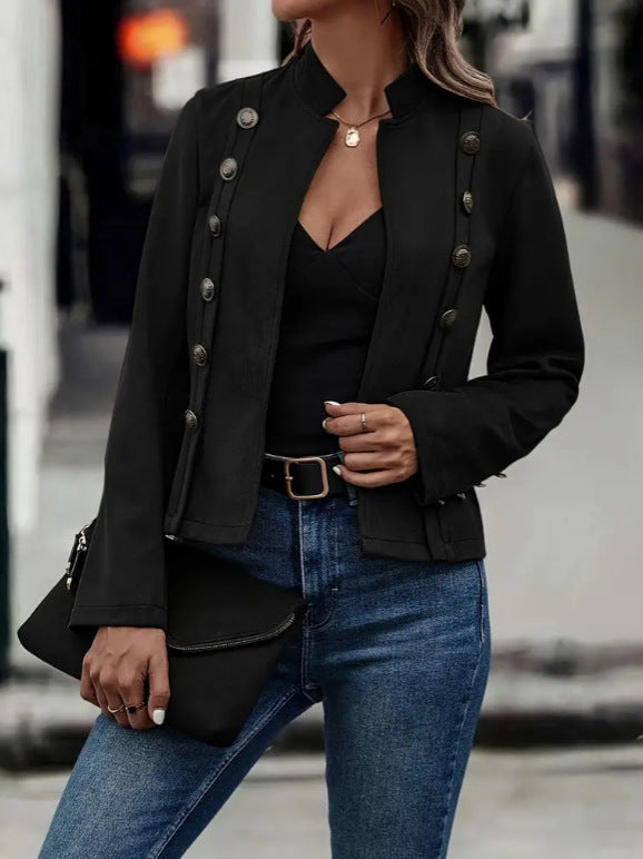 Solid Color Retro Jacket
