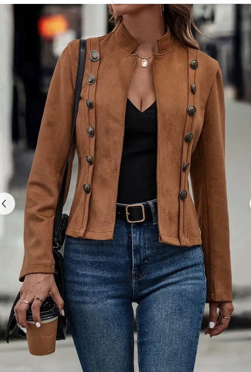 Solid Color Retro Jacket