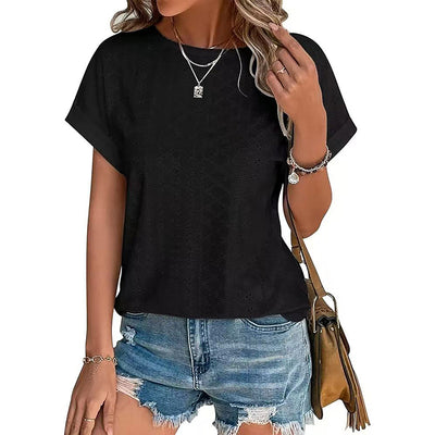 Women's Eyelet Embroidery Tee